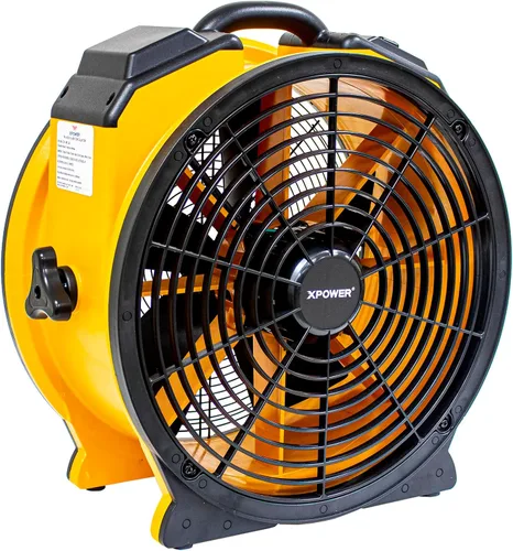 Vista 2 de XPOWER FA-420-6 VENTILADOR DE MUELLE (Amarillo)