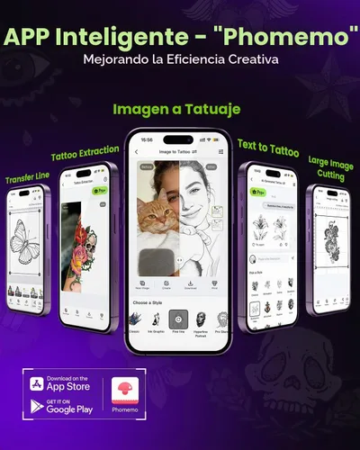 Vista 3 de Phomemo M08F Plus - Impresora de plantillas de tatuaje con pantalla táctil, Bluetooth, térmica with 10Pcs Premium Transfer Paper, Compatible with