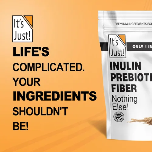 Vista 8 de It's Just! - Fibra prebiótica de inulina, soluble en agua, polvo de raíz de achicoria, promueve la salud intestinal, fabricado en Estados Unidos