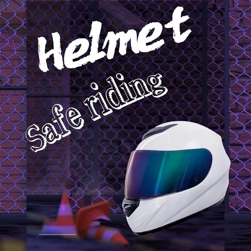 Vista 6 de Casco integral para motocicleta KRN con visera de color, aprobado por DOT - Casco y pasamontañas con visera transparente, blanco brillante