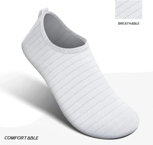 Vista 4 de Zapatos acuáticos para natación, playa, piscina, yoga y surf, con secado rápido, sensación descalza y estilo calcetín (SB001)
