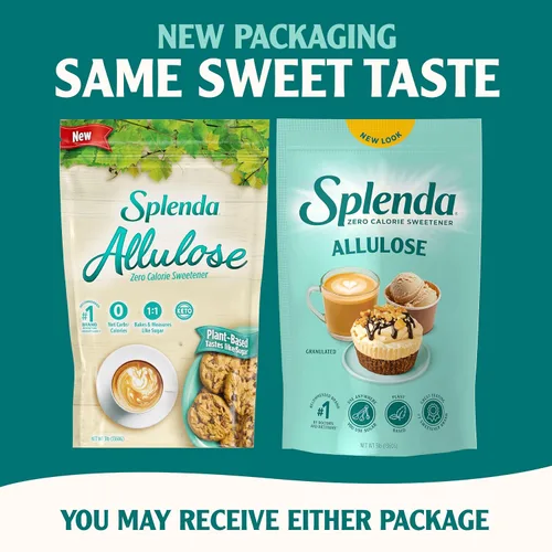 Vista 5 de Edulcorante ESPLENDA Allulose, a base de plantas, cero calorías, para hacer pasteles y bebidas, en una bolsa de cierre hermético