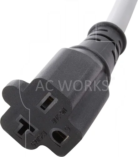 Vista 4 de AC WORKS [EV515620-012] Adaptador de carga EV de actualización de 1 pie 12/3 EVSE 15A enchufe doméstico a conector NEMA 6-20R