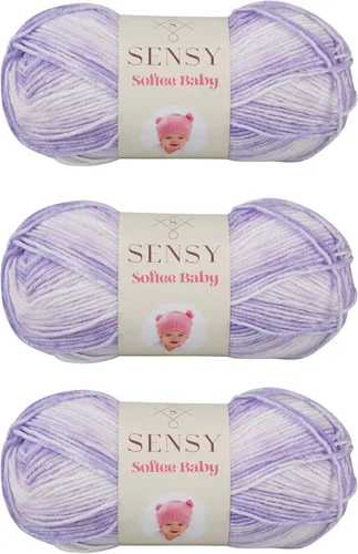 Vista 70 de Sensy Softee Hilo para Bebé, 3.5 oz, 275 yardas, Gauge 3 Light (Almendra)