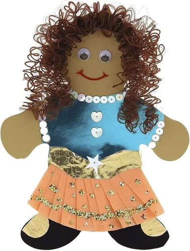 Vista 3 de Hygloss Cabello Rizado de Muñeca de 16 oz para Manualidades Surtido - Cabello Sintético Premium para Hacer Muñecas, Marionetas y Proyectos de Artes