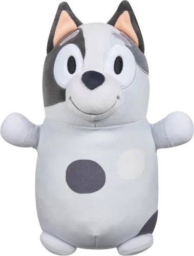 Vista 10 de Squishmallows Original Bluey Bandit HugMees de 10 pulgadas - Peluche oficial de Jazwares ultrasuave de tamaño mediano