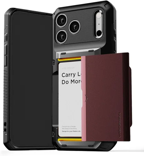 Vista 32 de VRS DESIGN Damda Glide Pro - Funda para iPhone 12 Pro Max, con [4 tarjetas] Premium Robusta [Semiautomática] Funda para tarjeta de crédito