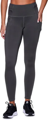 Vista 4 de RBX Leggings de forro polar para mujer con bolsillos con cremallera