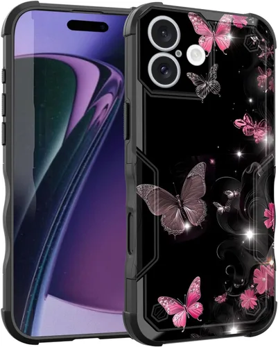 Vista 27 de Funda para iPhone Air, [doble capa] [protección contra caídas de grado militar de 10 pies] Funda resistente a prueba de golpes para iPhone Air