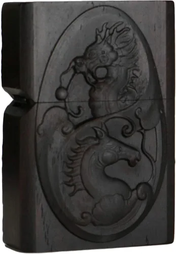 Vista 44 de Carcasa exterior de encendedor tallado en madera negra de ébano natural para kit de inserción Zippo (1000 brazos Avalokiteshvara de la diosa 3#)