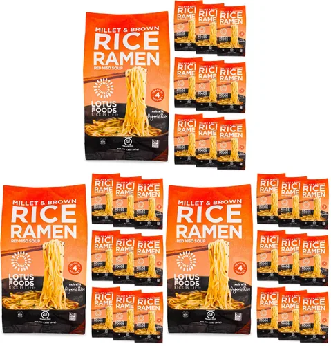 Vista 9 de Lotus Foods Jade Pearl Organic Rice Ramen - Bolsas de 2.8 onzas (paquete de 10)
