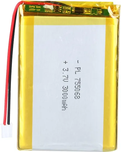 Vista 19 de 3.7V 2800mAh 123464 Lipo batería recargable de iones de polímero de litio con conector JST