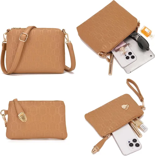 Vista 91 de Bolsos de mano de moda para mujer, bolsa de hombro, asa superior, bolsa de mano, juego de 4 piezas