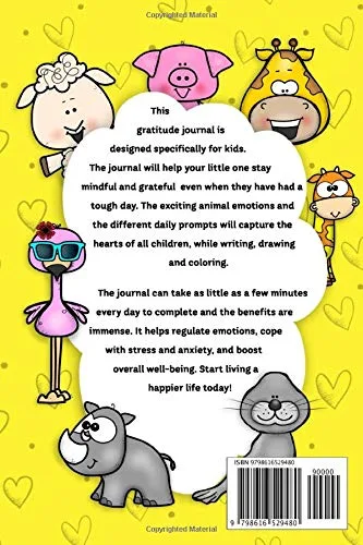 Vista 2 de 3 Minute Gratitude Journal for Kids A Notebook to Teach Children to Practice Gratitude and Mindfulness
