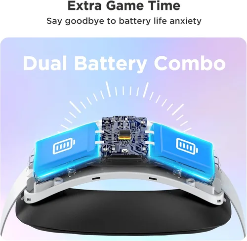 Vista 3 de YOGES Battery Head Strap Compatible with Meta Quest 3S & Quest 3, Rechargable Headstrap to Extend Playtime for VR Headset Compatible with Meta Quest