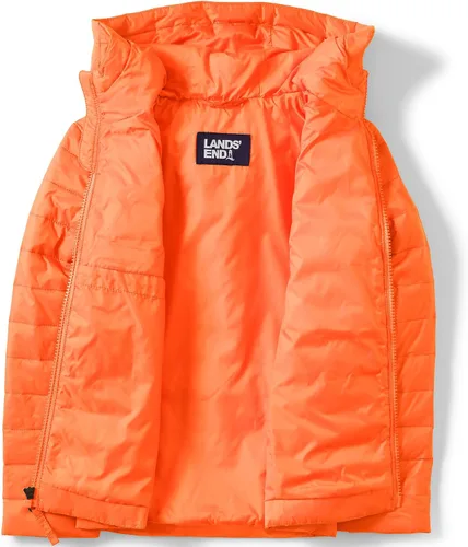 Vista 4 de Lands' End Chaqueta con capucha plegable ThermoPlume para niños