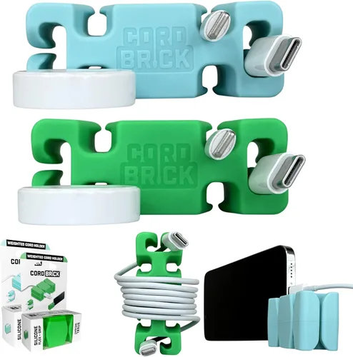 Vista 14 de CordBrick Rellenos para Calcetines para Adultos Gestión de Cables Soporte de Cable con Peso Envoltorio de Cable Soporte para Teléfono - Organizador
