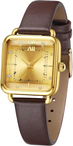 Vista 6 de TIME100 - Reloj de pulsera para mujer, impermeable, delgado, minimalista, casual, simple, de cuarzo, analógico