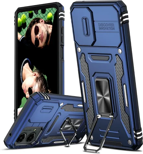 Vista 24 de LeYi Funda para Moto G Stylus 5G 2022: [No compatible con la versión 4G] Funda para Moto G Stylus 2022 con protector de pantalla de vidrio templado