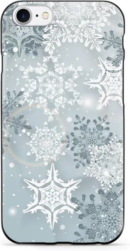 Vista 18 de Inspired Cases - Funda con textura 3D para iPhone Xs Max - Funda protectora de goma para iPhone Xs Max de Apple - Copos de nieve de invierno