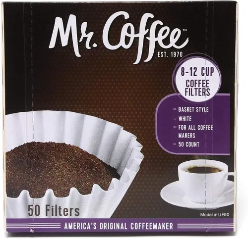 Vista 3 de Mr. Coffee Filtros de café estriados de 50 quilates, tipo cesta, compatibles con Mr. Coffee Makers