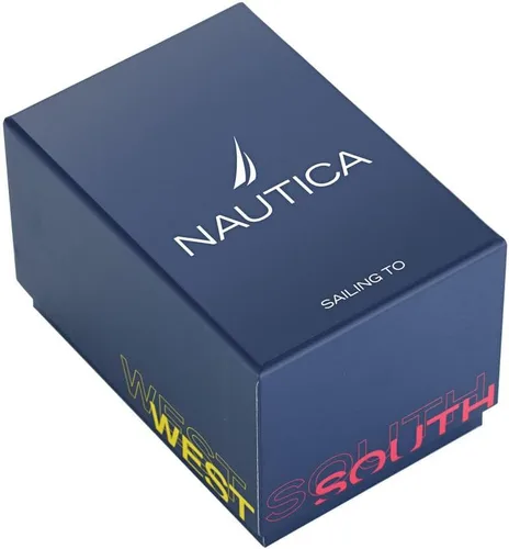 Vista 4 de Nautica N83 NAPFWS223 N83 Finn World - Reloj de pulsera para hombre, color plateado, negro y negro, plateado, Moderno