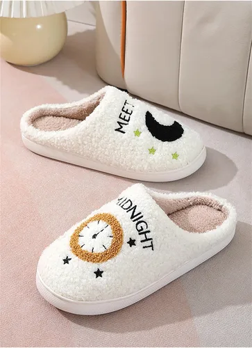 Vista 4 de PATRICK Unisex Meet Me at Midnight Slippers Soft Fluffy Warm Home Slippers