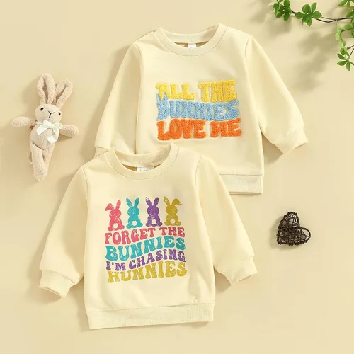Vista 238 de Traje de San Valentín para bebé, niña, niño, traje de San Valentín, sudadera de manga larga con estampado de corazón