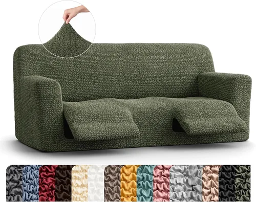 Vista 18 de PAULATO BY GA.I.CO. Funda para sillón reclinable, funda de ajuste suave, protector elástico de muebles reclinables de 1 pieza, tela hipoalergénica