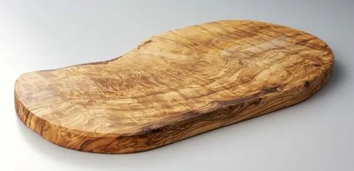 Vista 3 de Tabla de cortar de madera de olivo/tabla de quesos - 14 pulgadas. Tabla de madera de olivo para queso, corte, cocina, embutidos. Producto artesanal