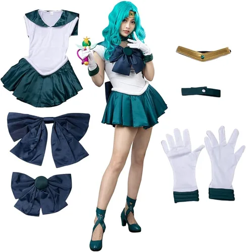 Vista 2 de Cosfun mp000515 - Disfraz para mujer de Neptune KaiOu Michiru