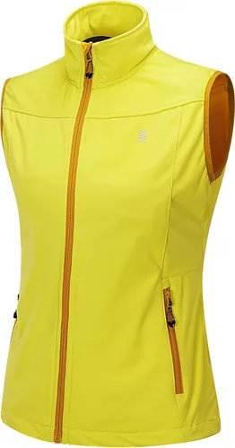 Vista 24 de Little Donkey Andy Chaleco Softshell Ligero para Mujer, Chaqueta sin Mangas Resistente al Viento para Correr, Senderismo y Viajes Negro