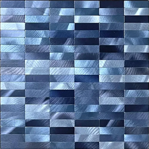 Vista 15 de XUANINY Azulejos de Mosaico de Aluminio Autoadhesivos para Despegar y Pegar, Pegatinas de Azulejos de Pared para Salpicadero de Cocina