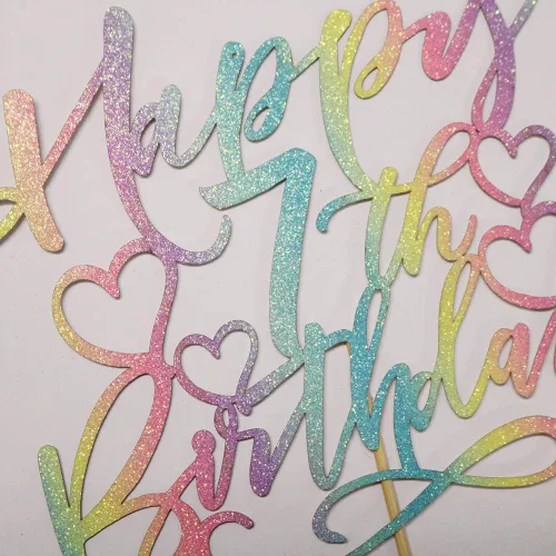 Vista 7 de Decoración de pastel de cumpleaños número 7 para niños y niñas, decoración de pastel de fiesta infantil