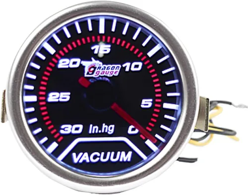Vista 11 de ESUPPORT - Medidor de índice de aire/combustible de 2 pulgadas (52mm) para automóviles Pantalla de luz blanca 12V de la lente del tinte del humo