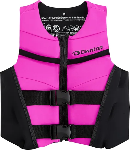 Vista 9 de Owntop Chaleco de natación para niños y jóvenes Chaqueta de natación de neopreno ligera y de secado rápido Kayak, entrenamiento de natación