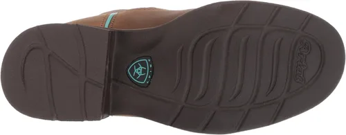 Vista 4 de Ariat Delilah Botas occidentales de punta redonda para mujer, botas de cuero de media pantorrilla, Marrón desteñido