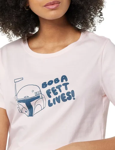 Vista 6 de Tienda Essentials Disney Marvel Star Wars Camisetas de manga corta con cuello redondo para mujer, paquete de 2