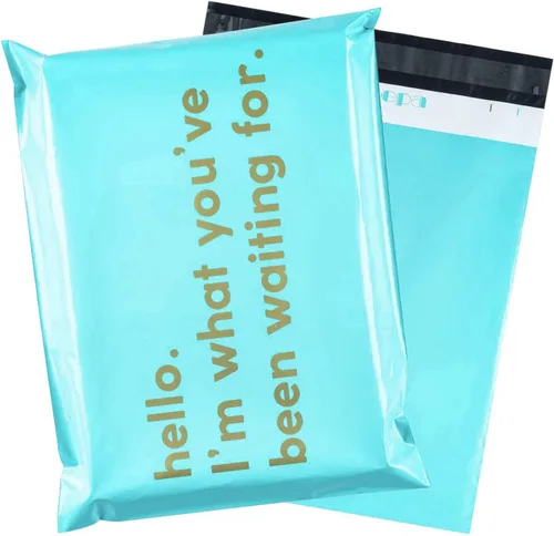 Vista 13 de RUSPEPA Bolsa de envío de polietileno con autosellado, diseño impreso de texto comercial, paquete de 100 unidades de 6 x 9 pulgadas, color negro