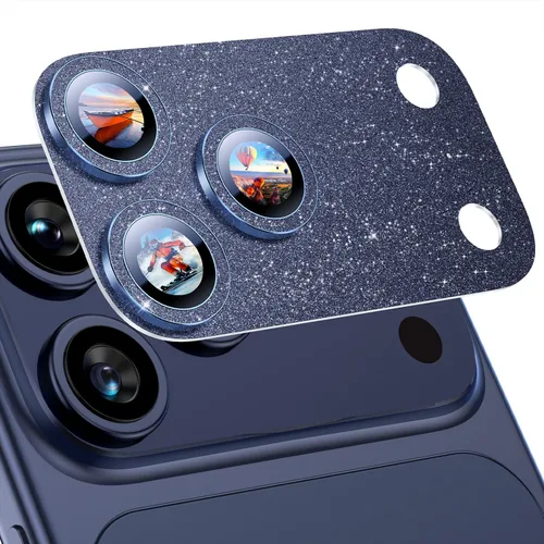 Vista 38 de Uyiton Compatible con iPhone 17 Protector de Lente de Cámara - [No es Fácil de Romper][Fuerte Adsorción][Compatible con Fundas] Protector de Cámara