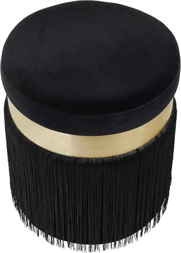 Vista 5 de Tov Furniture Melody - Otomana con borlas (negro)