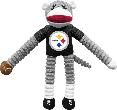 Vista 23 de Littlearth NFL Sock Monkey Pet Toy, Team Color, One