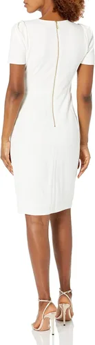 Vista 2 de Calvin Klein Tulip Sleeve Sheath Womens Casual Dresses with Professional Flair