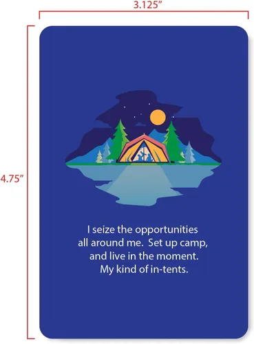 Vista 5 de ¡Eres increíble! Volumen 1 divertidas tarjetas de afirmación positiva ilustradas. 52 mensajes inspiradores y motivacionales diarios