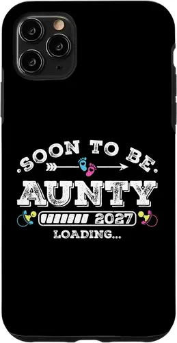 Vista 13 de Soon to Be Aunty 2027 Loading for Pregnancy Announcement Case for iPhone 17