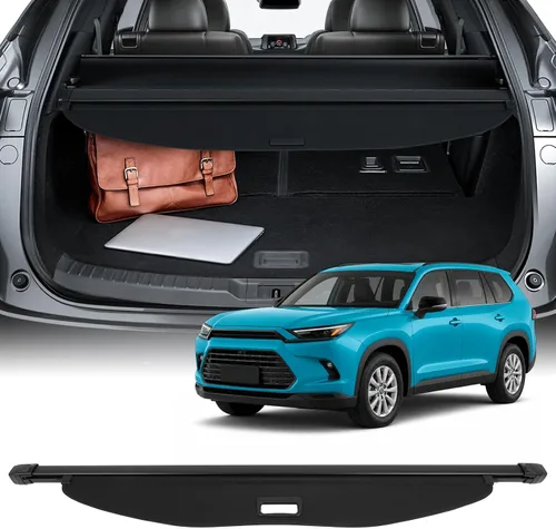 Vista 57 de SCITOO Cubierta de carga 2022-2024 para Jeep Grand Cherokee, accesorios retráctiles para maletero trasero, antimiradas, cubierta de seguridad