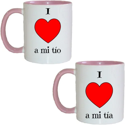 Vista 7 de Gifts by Lulee, LLC Taza En Espanol para Yo Amo a Mi TIO/Tia Taza En Español De Chocolate Café O Te (2 B/w)