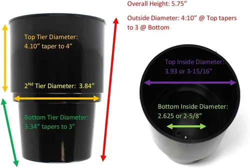 Vista 6 de Soporte para vasos de bebidas jumbo compatible con vasos Yeti Ozark, soporte universal de plástico para vasos de 32 onzas / de gran tamaño/superior