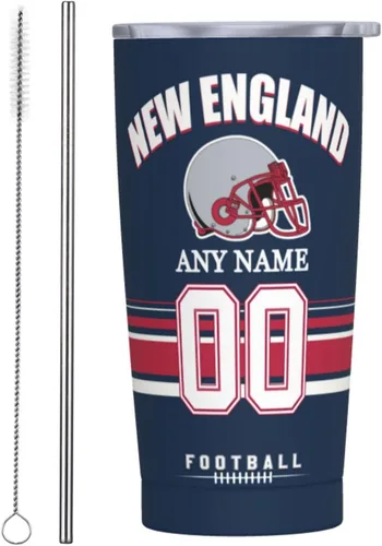 Vista 10 de Vaso Arizona personalizado, vaso con nombre y número personalizados, taza de café de viaje de acero inoxidable que mantiene las bebidas frías