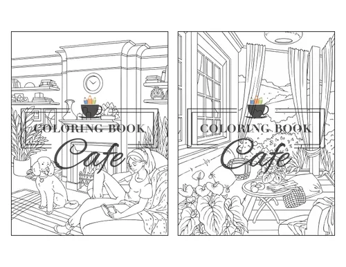 Vista 14 de Home Sweet Home Coloring Book for Adults Fun and Relaxing Interior Home Designs with Beautifully Furnished Rooms and Welcoming Outdoor Spaces